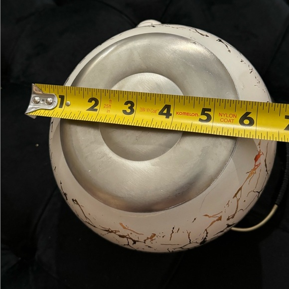 Ornate Unique Arabic Style Tea Kettle Black Cream Gold Patterned Vintage Look - Picture 13 of 16